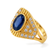 Pre Owned 18ct Sapphire and Diamond Ring ZB895
